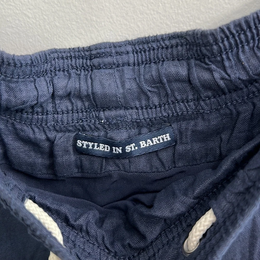 MC2 Saint Barth Gustavia linen shorts navy